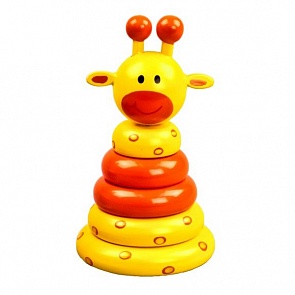 Пирамидка деревянная Жираф (Mapacha, 76522)